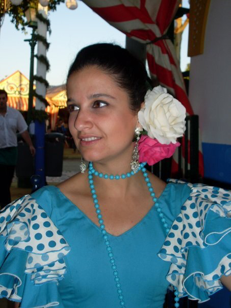 Ana at the Feria de abril
